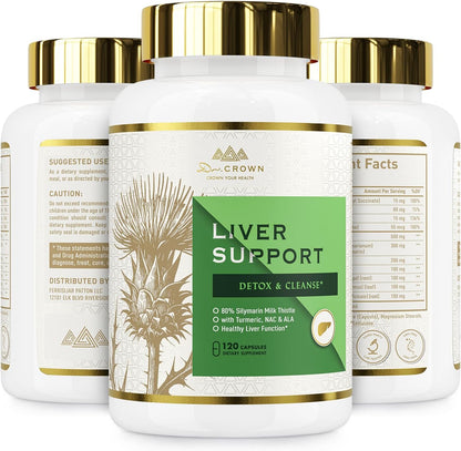 Liver Support Supplement for Detox & burn, Clear Skin  | Dr. CROWN