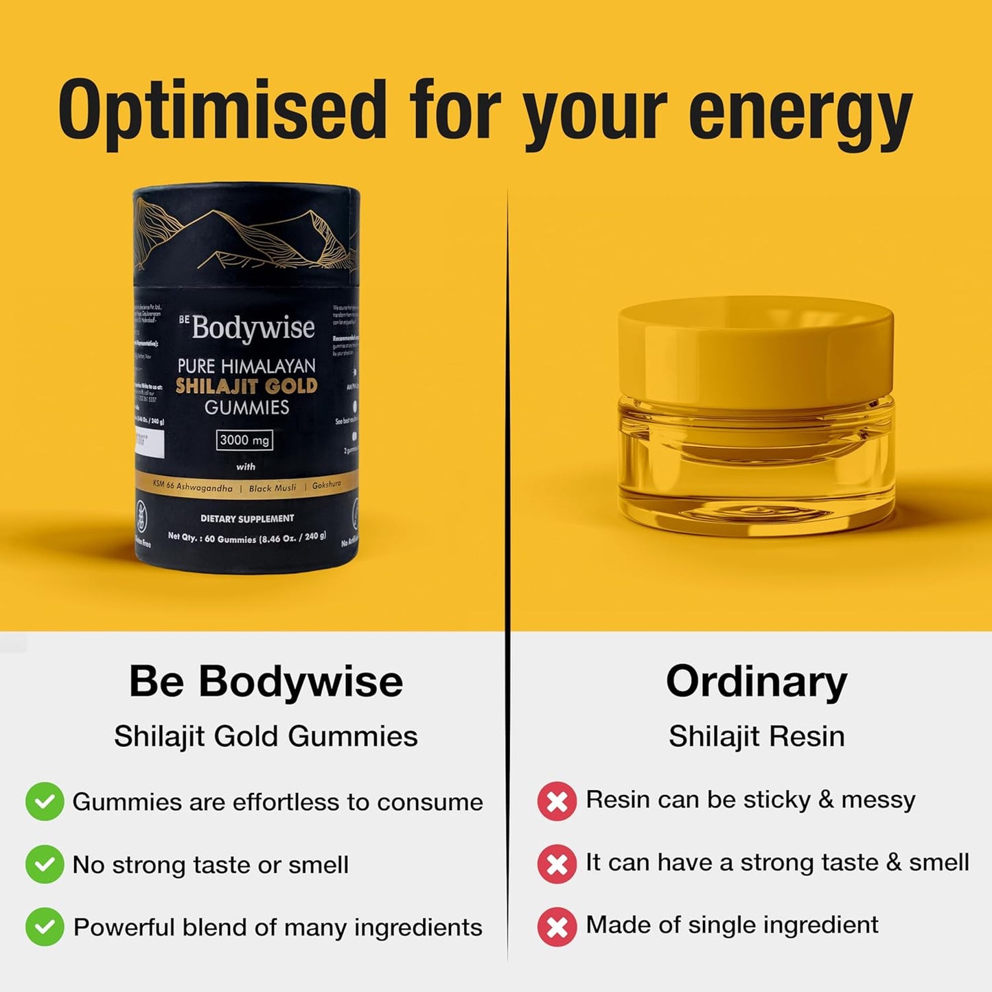 Body Wise | Pure Shilajit Gummies