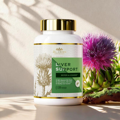 Liver Support Supplement for Detox & burn, Clear Skin  | Dr. CROWN